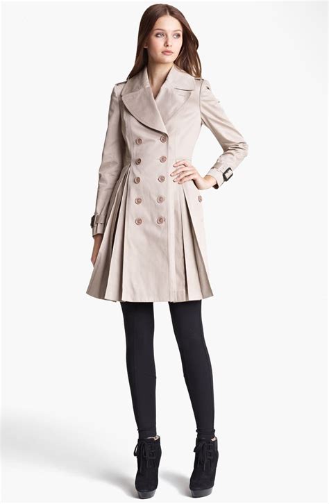 burberry london pleated trench coat|Burberry trench coat women sale.